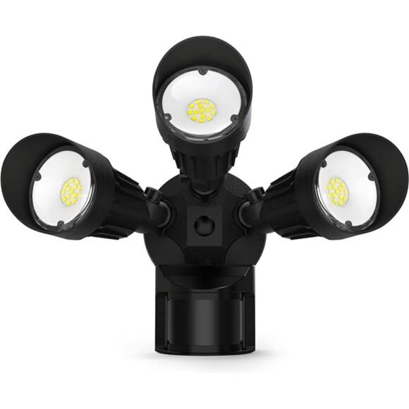 4000LM LED Security Lights Motion Sensor Flood Light Outdoor,40W(250W Equiv.) - Picture 1 of 6
